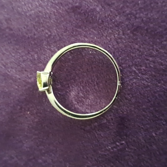 AAA Canary Tourmaline Bypass Ring In 925 Sterling Silver - Picture 5 of 7